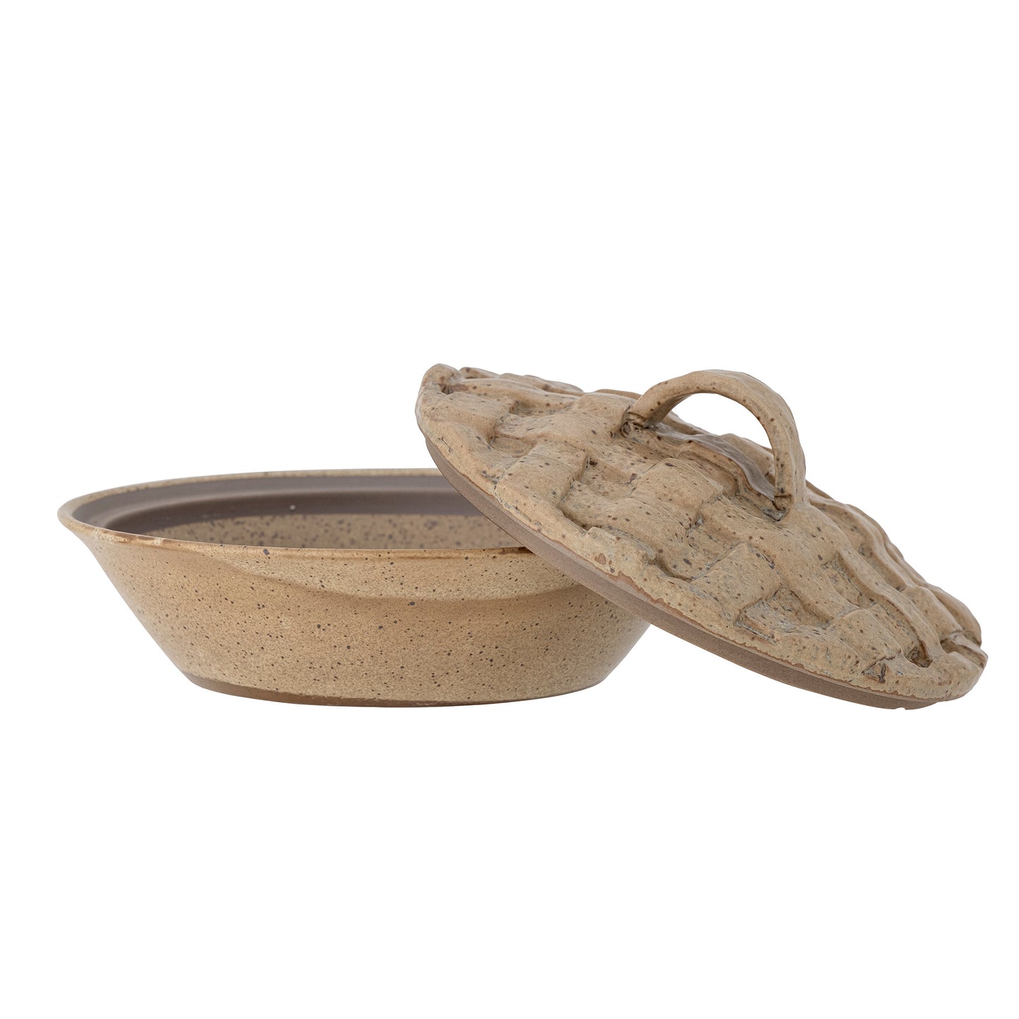 Rozalin Oven Dish w/Lid, Brown, Stoneware