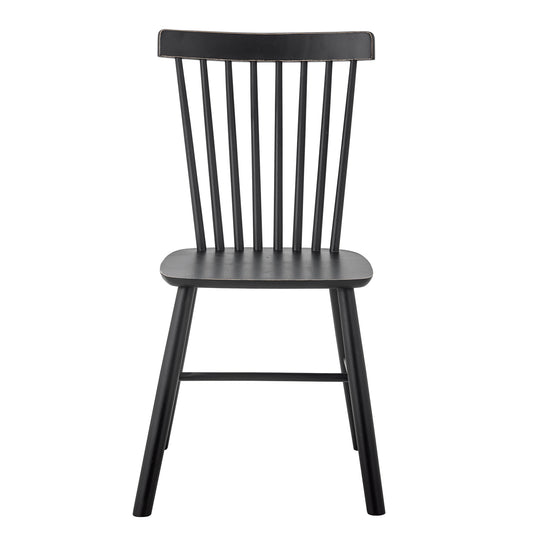 Mill Dining Chair, Black, Rubberwood