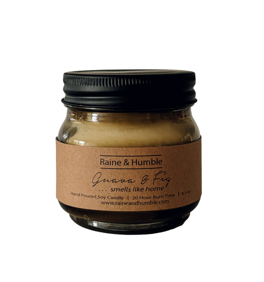 Soy Wax Scented Candle – Guava & Fig