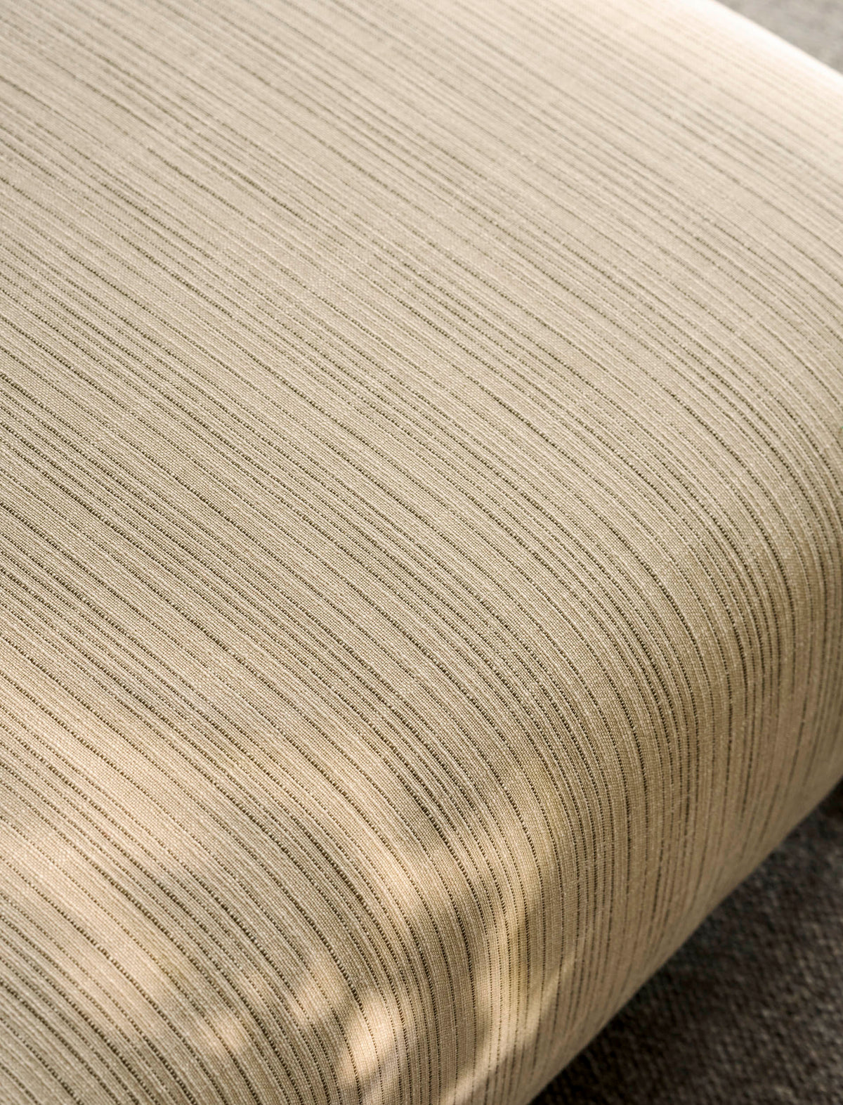 Wraysbury Ottoman - Ash Wood, Natural Stripe, Large