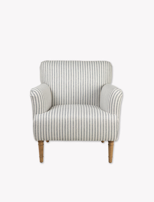 Aldwyn Armchair - Ash Wood, Carbon Stripe