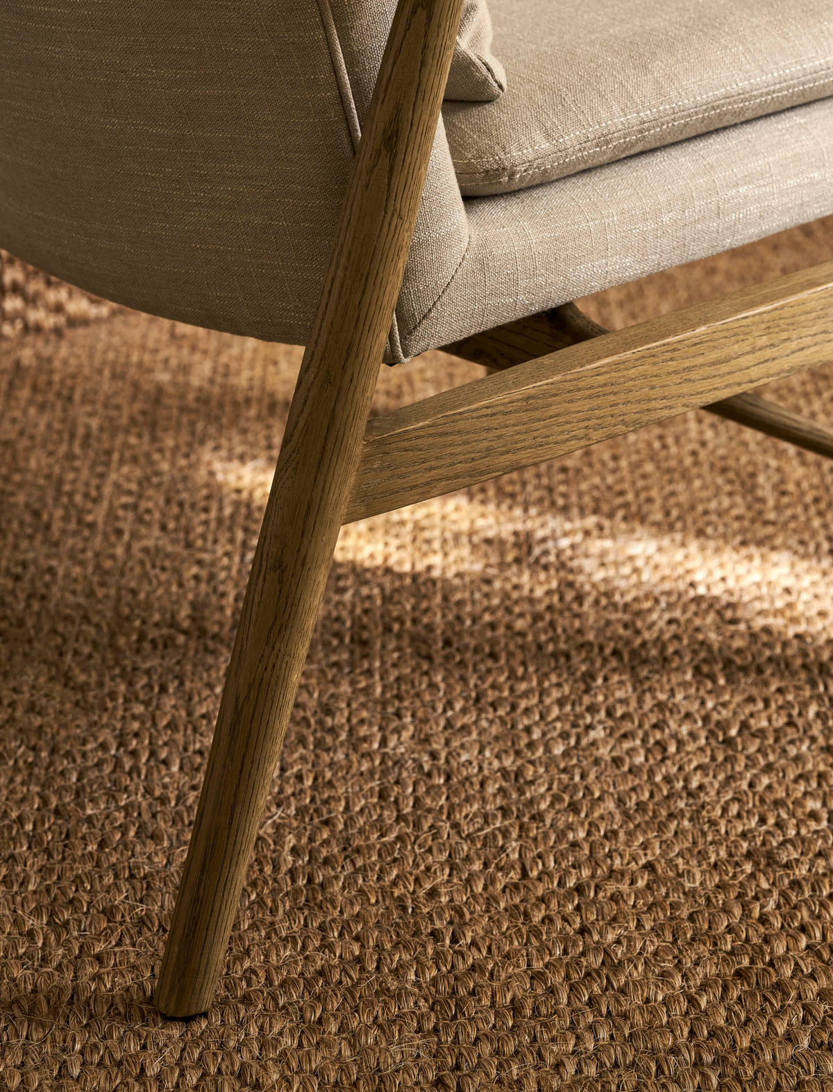 Bremhill Armchair - Ash Wood, Natural
