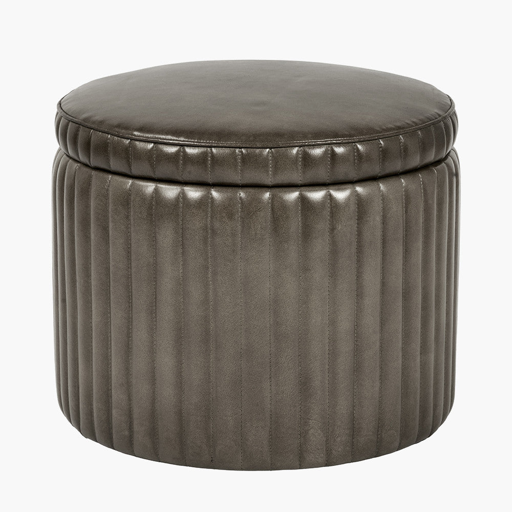 Alessandro Round Storage Pouffe