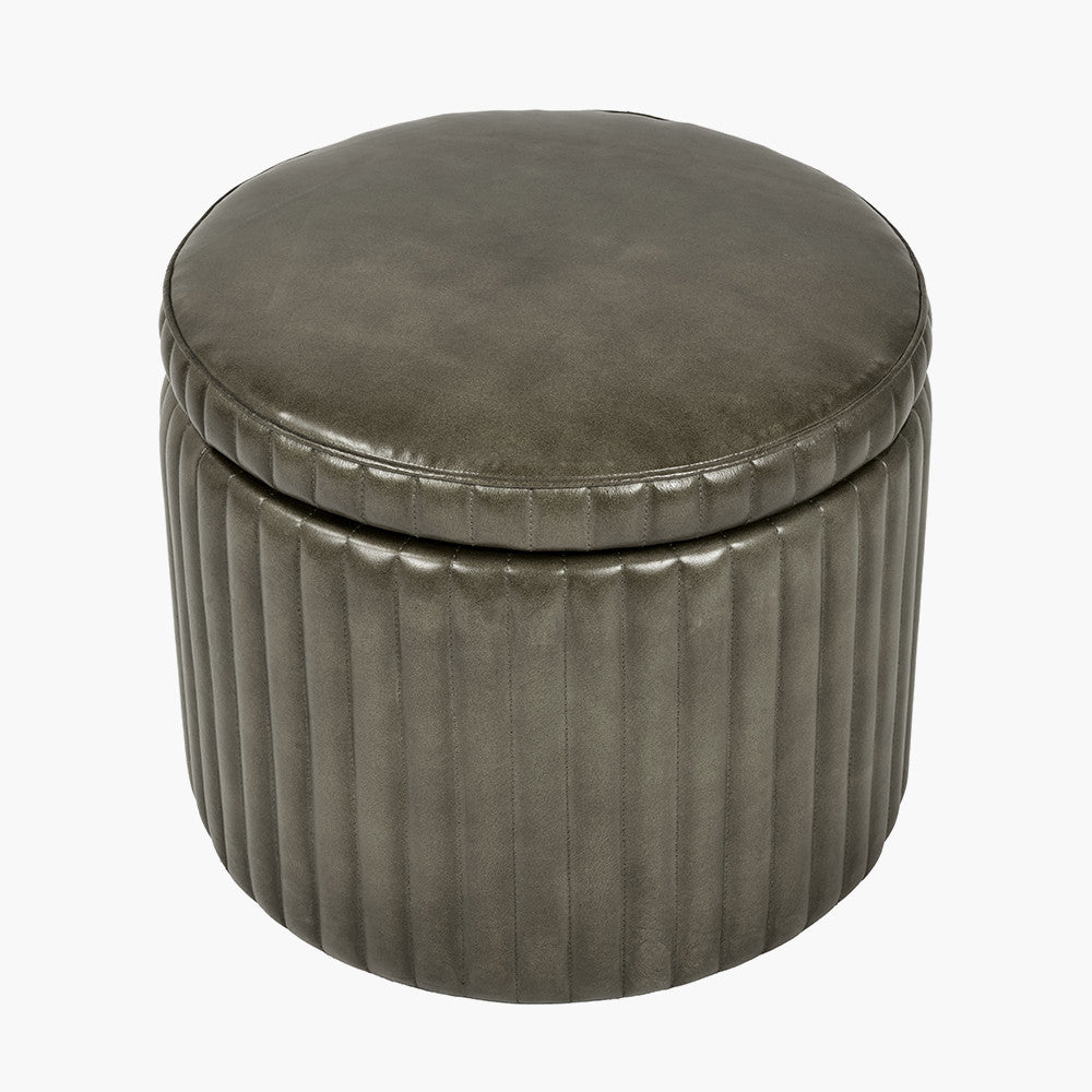 Alessandro Round Storage Pouffe