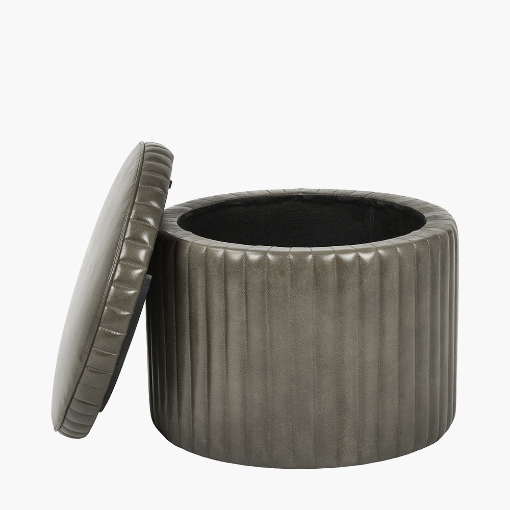 Alessandro Round Storage Pouffe