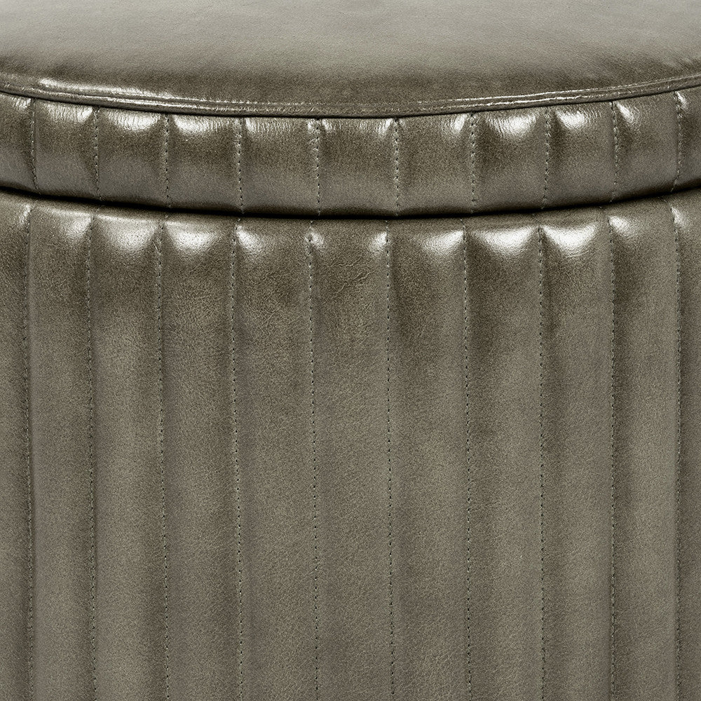 Alessandro Round Storage Pouffe