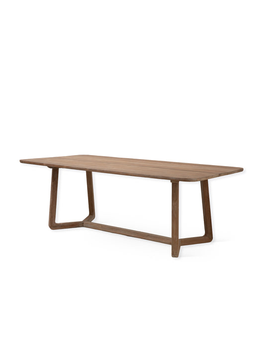 Knightwood Dining Table - Reclaimed Teak, Natural Grey
