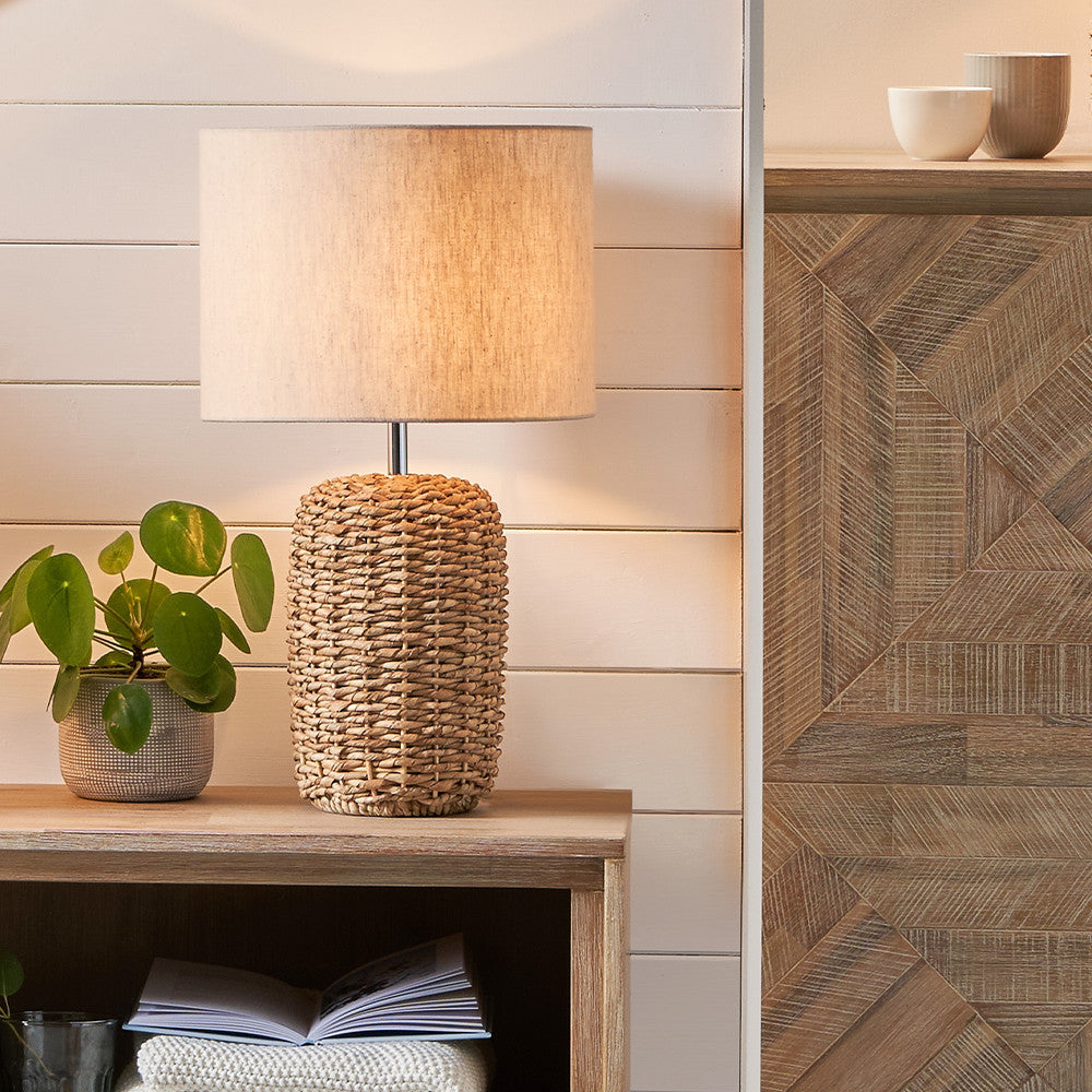 Acer Natural Woven Table Lamp