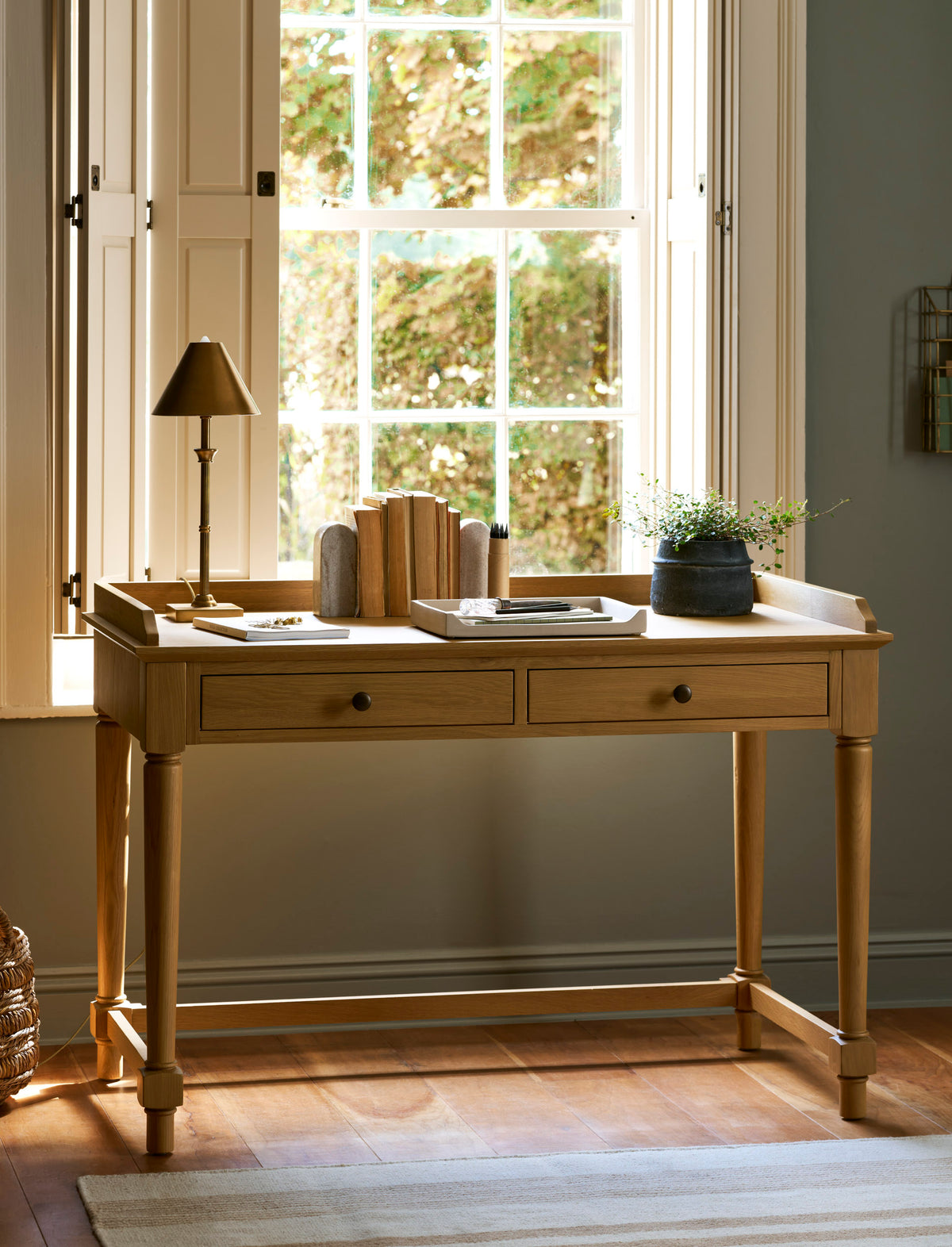 Oakwoth Desk - Oak Wood, Natural
