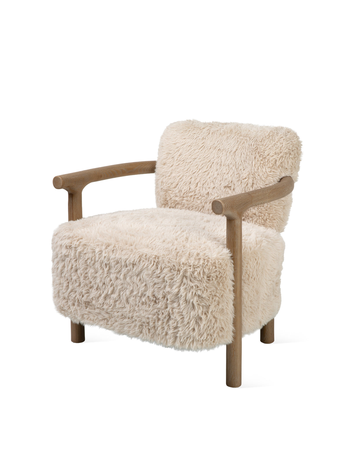 Eastcott Armchair - Ash Wood, Cream