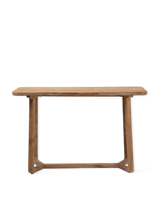 Knightwood Console Table - Reclaimed Teak, Natural Grey