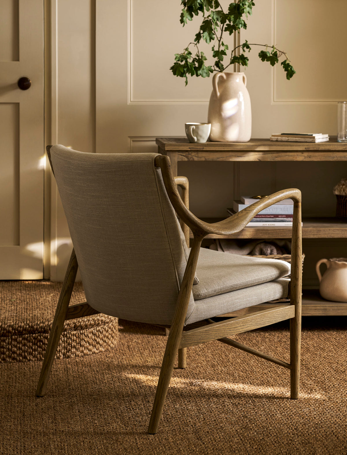 Bremhill Armchair - Ash Wood, Natural
