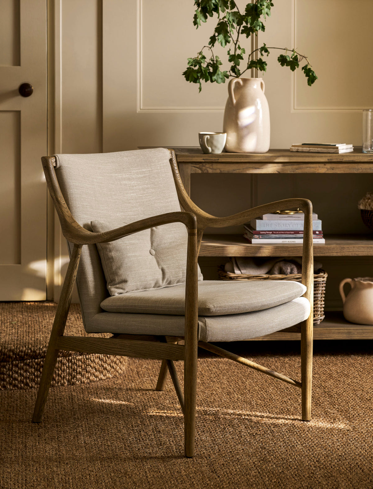 Bremhill Armchair - Ash Wood, Natural