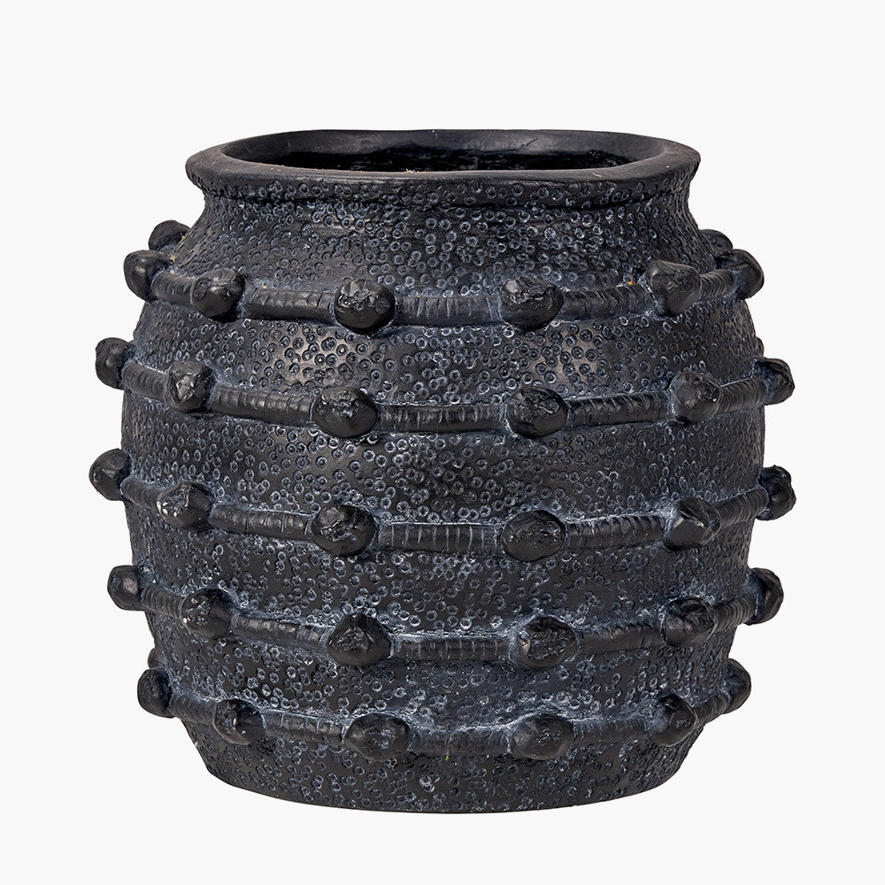 Cream Bobble Fibrestone Decorative Planter