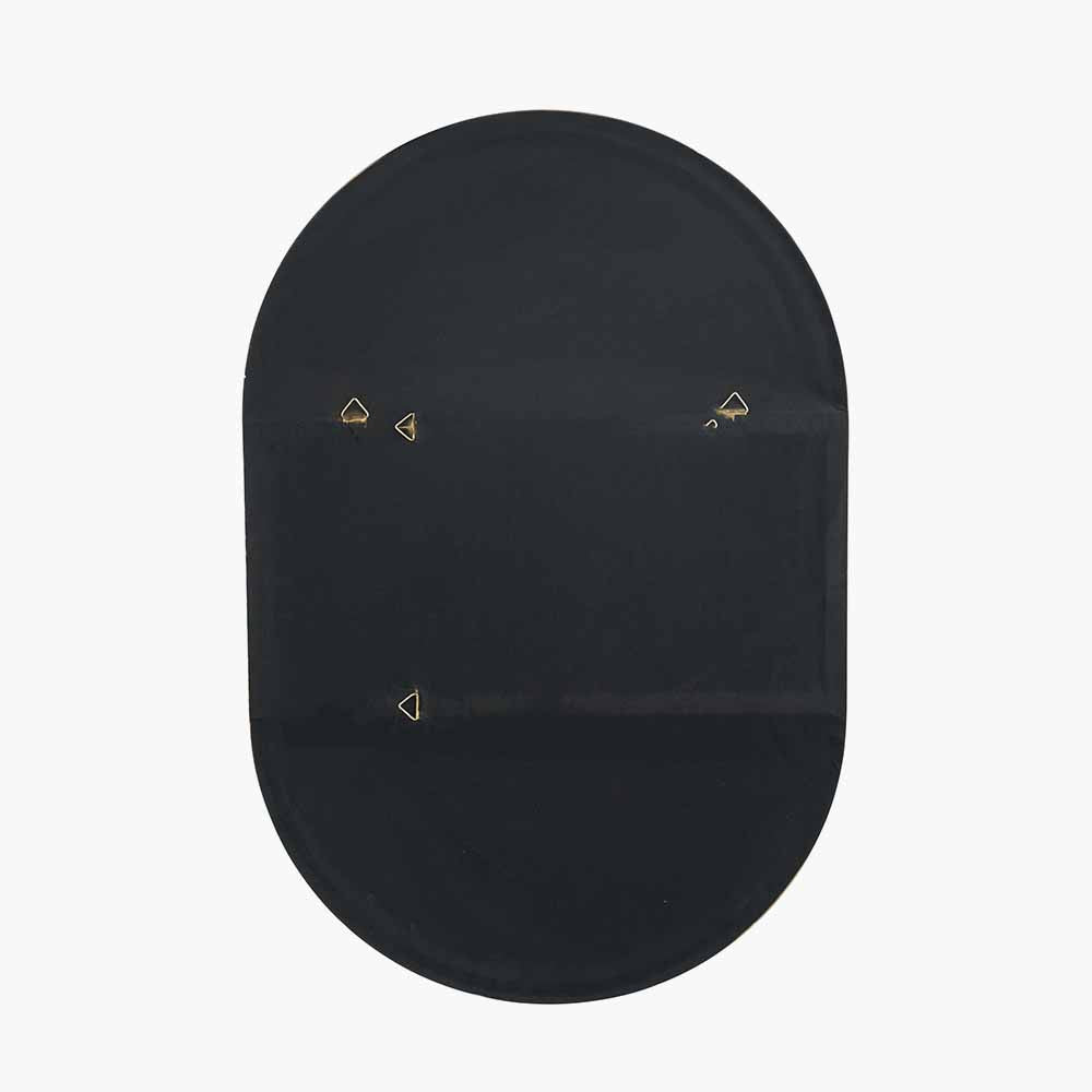 Metal Slim Frame Oval Wall Mirror