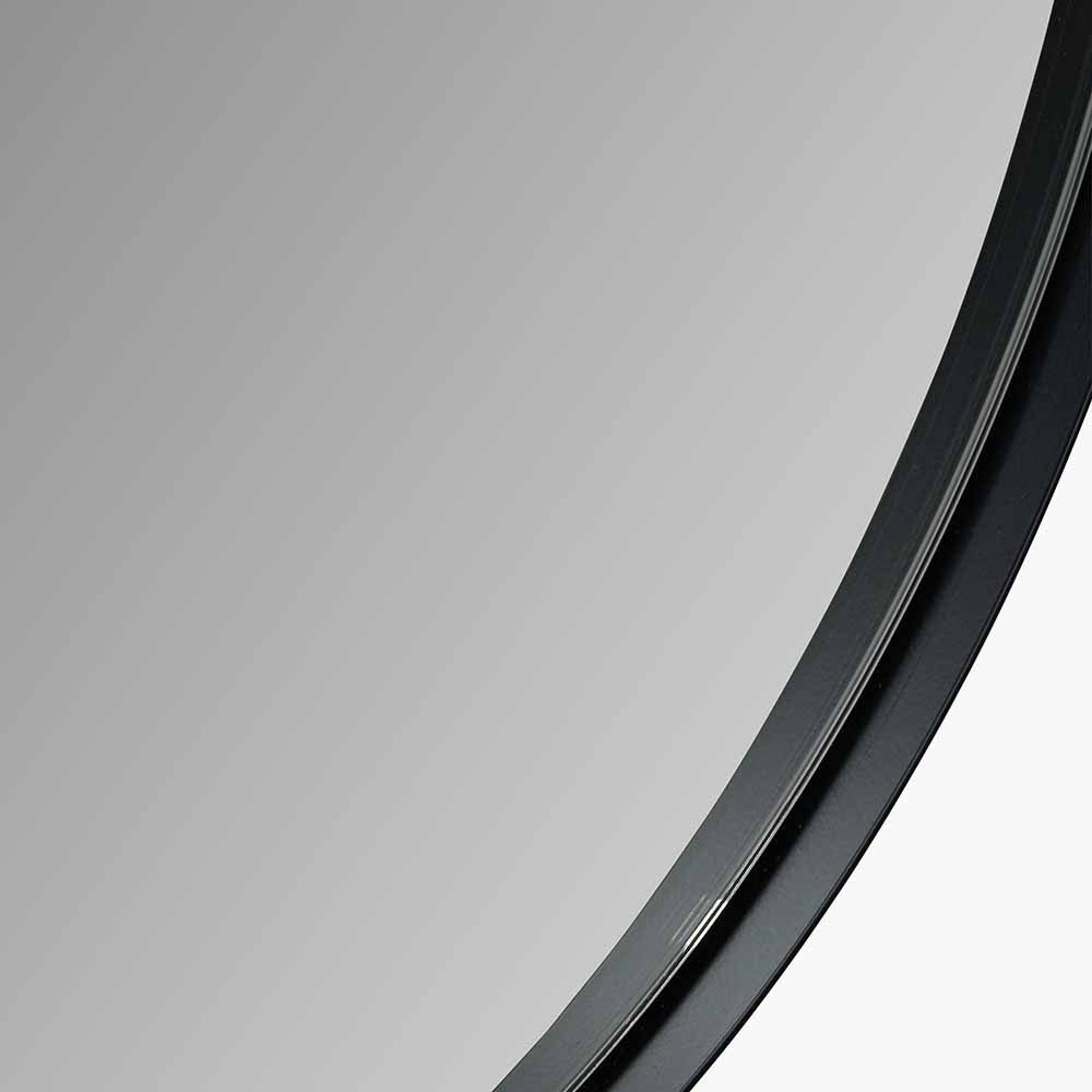 Metal Slim Frame Oval Wall Mirror