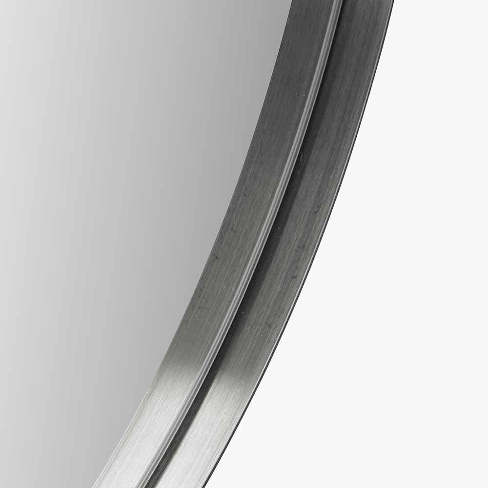 Metal Slim Frame Oval Wall Mirror