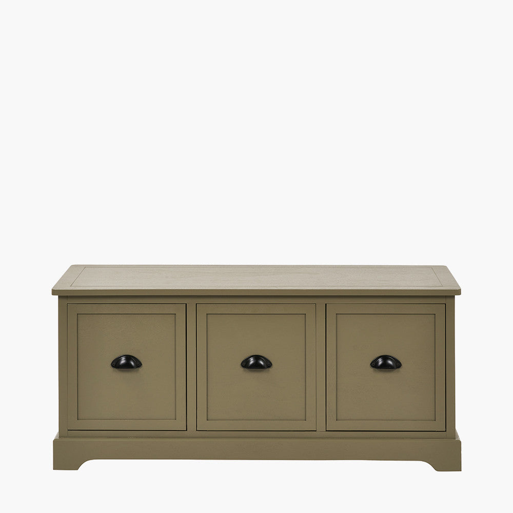 Croft Linen Pine Wood 3 Drawer Unit