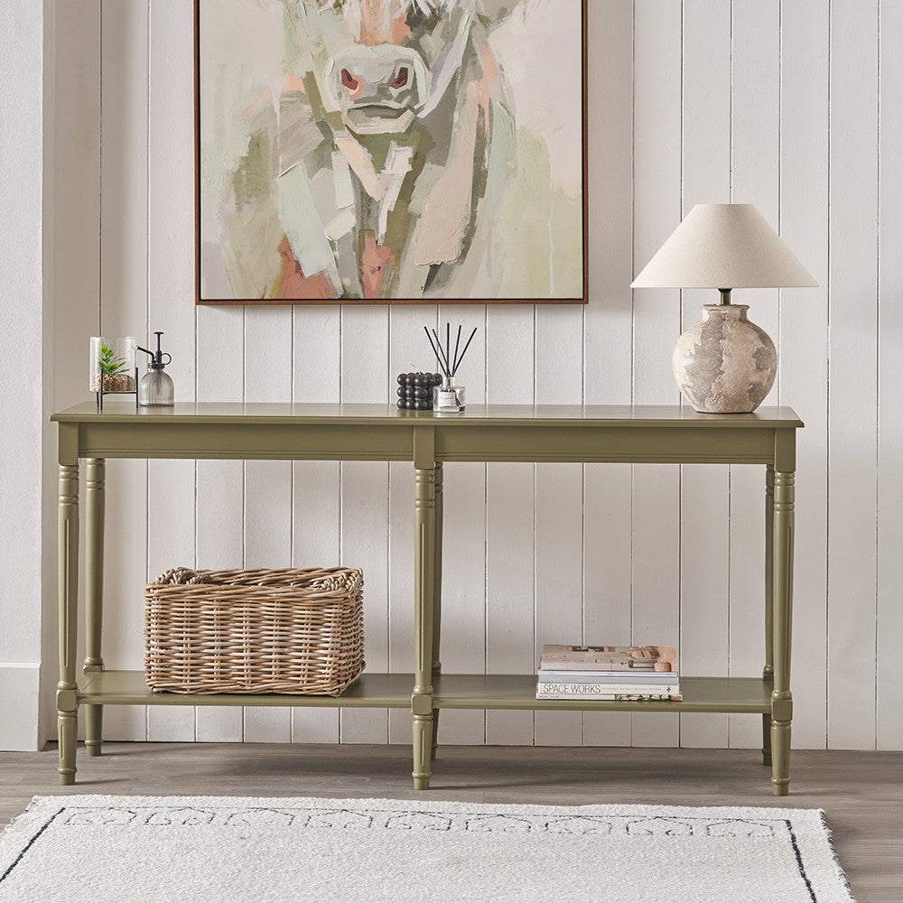 Heritage Pine Wood Large Console Table