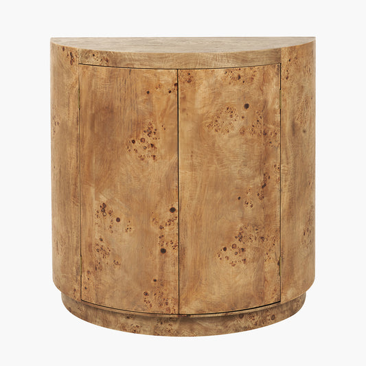 Burr Wood Effect 2 Door Cabinet
