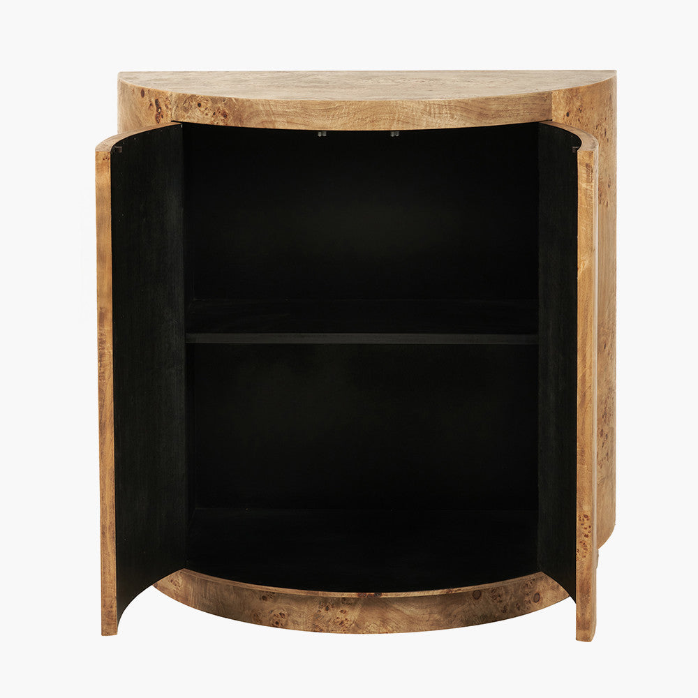 Burr Wood Effect 2 Door Cabinet