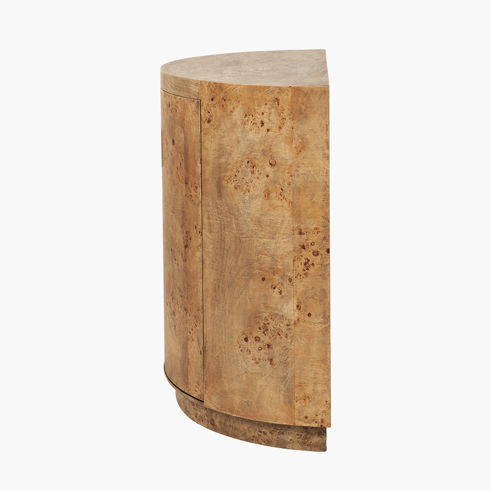 Burr Wood Effect 2 Door Cabinet
