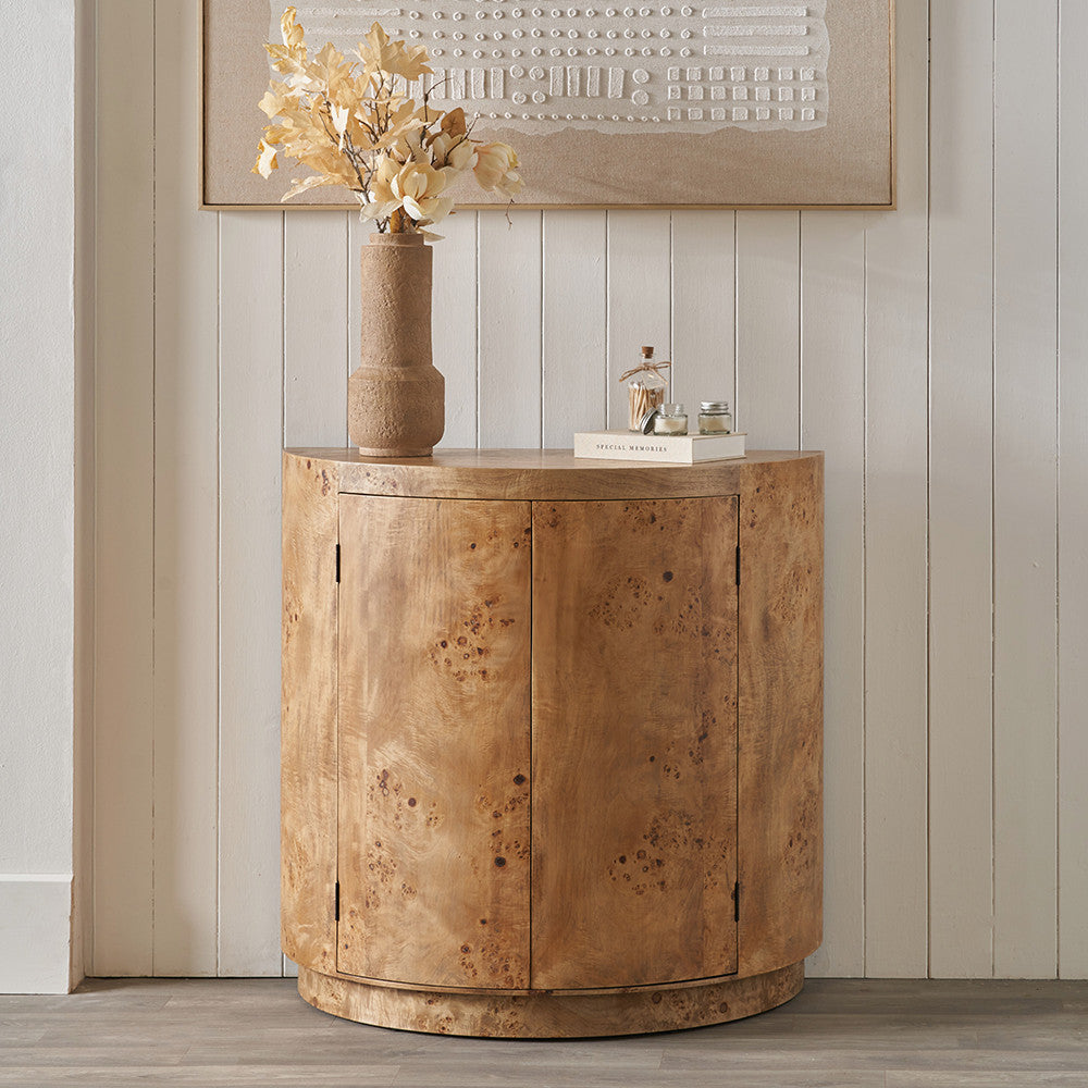 Burr Wood Effect 2 Door Cabinet