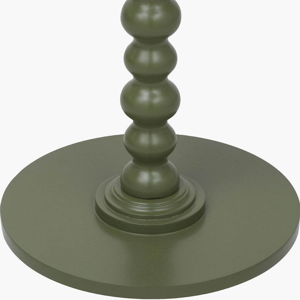 Margot Wood Bobble Side Table