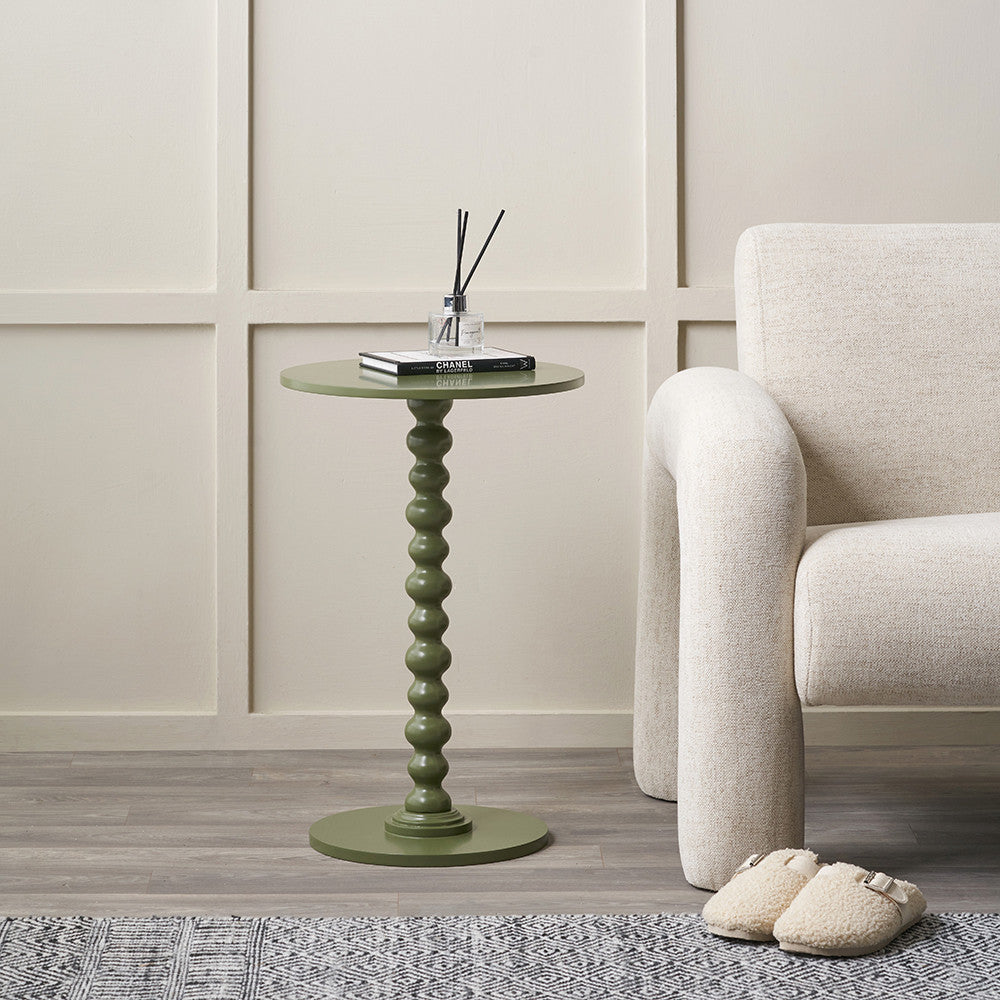 Margot Wood Bobble Side Table