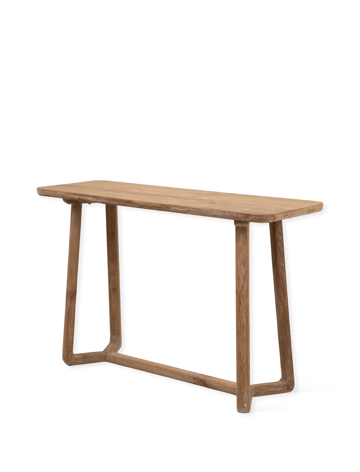 Knightwood Console Table - Reclaimed Teak, Natural Grey