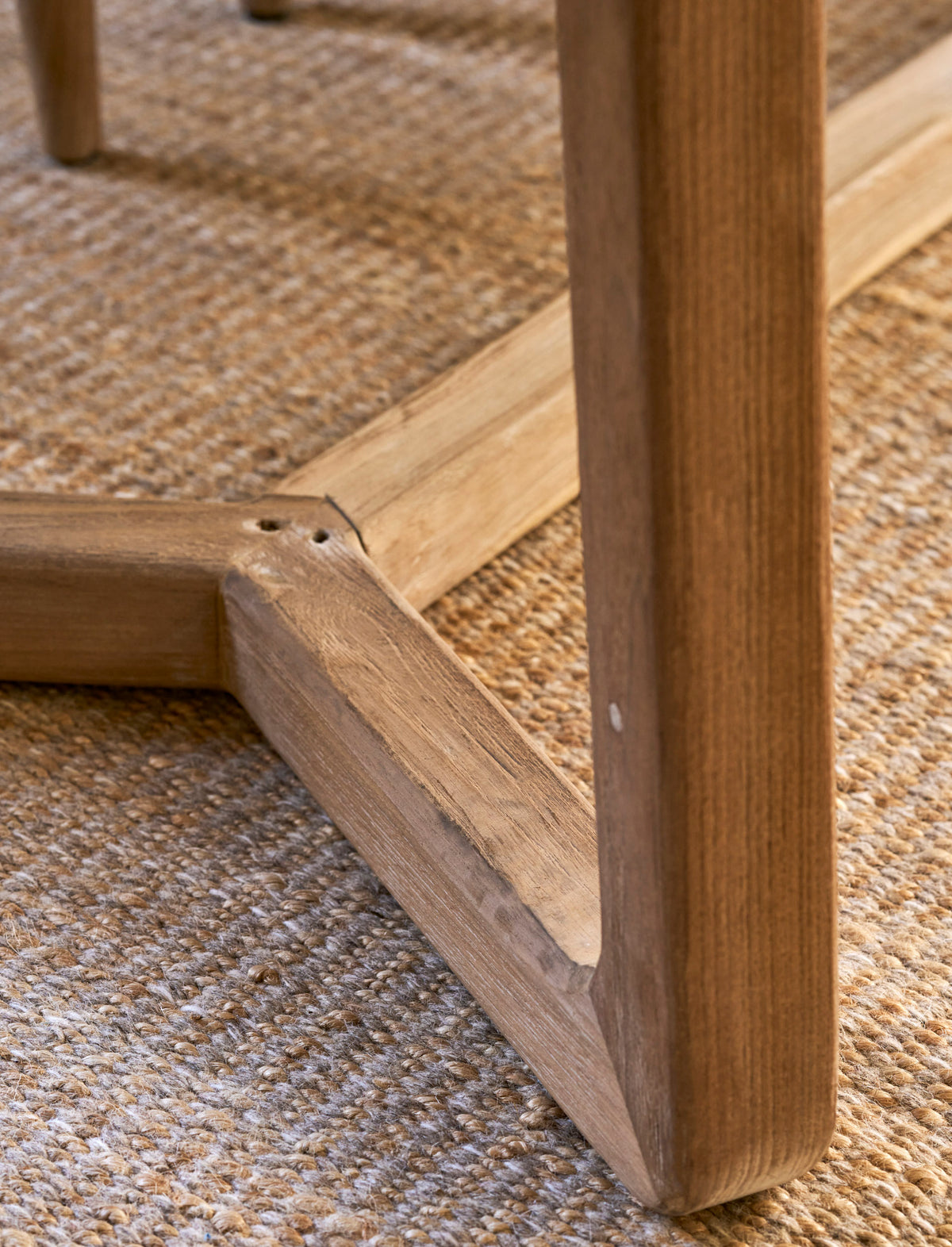 Knightwood Dining Table - Reclaimed Teak, Natural Grey