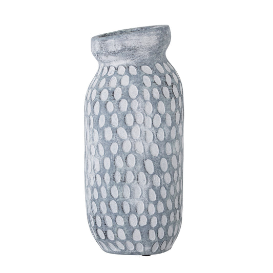 Jac Deco Vase, Blue, Ceramic