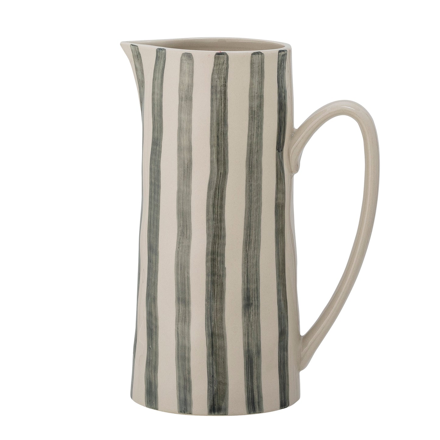 Begonia Jug, Green, Stoneware