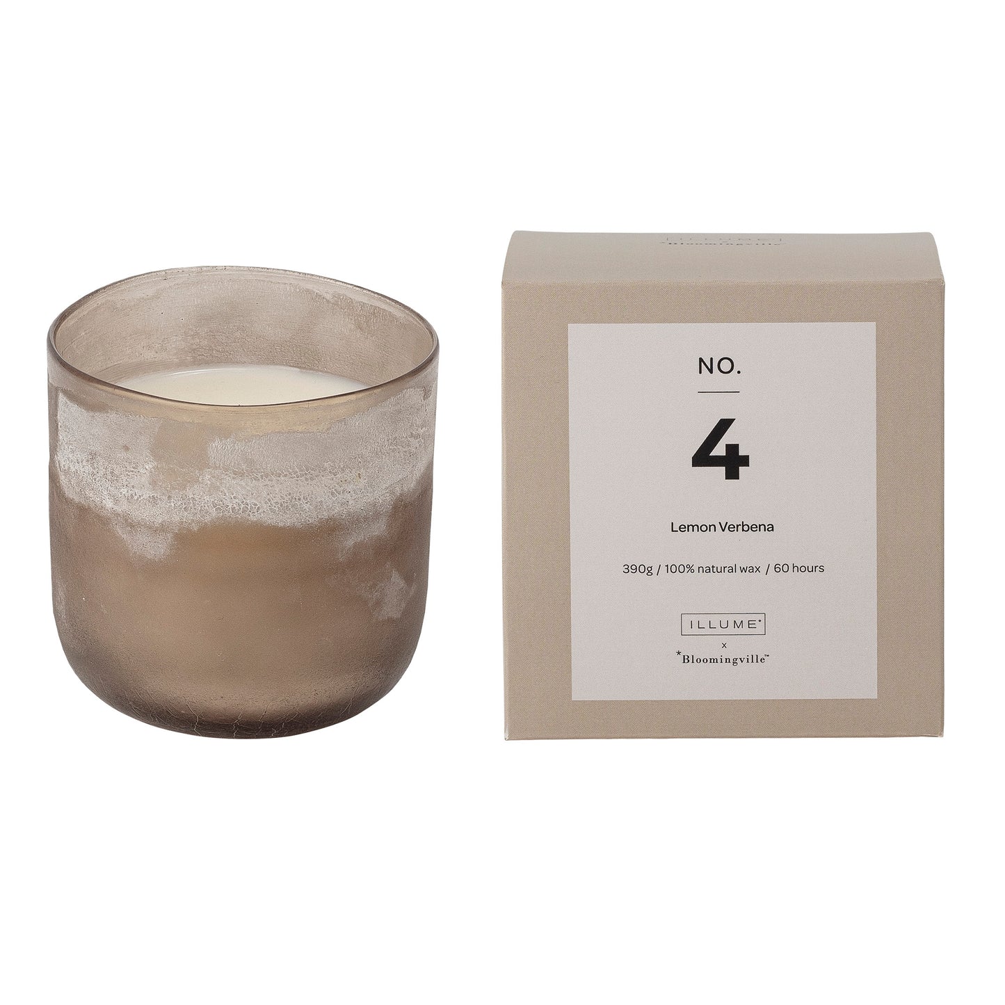 NO.4-Lemon Verbena Scent Candle, Nature, Wax