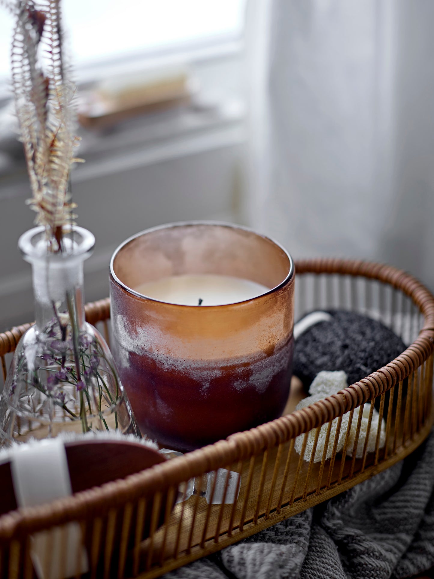 NO.5-Sea Salt Scent Candle, Brown, Wax