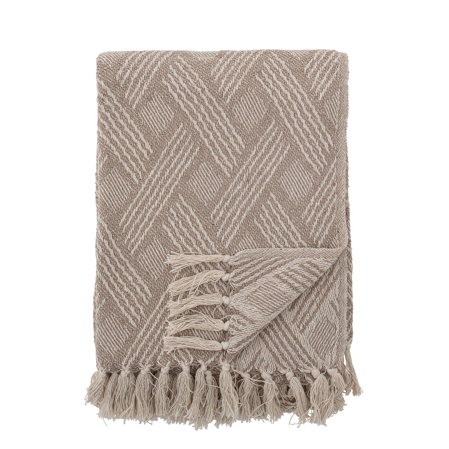 Ghina Throw, Nature, Recycled Cotton