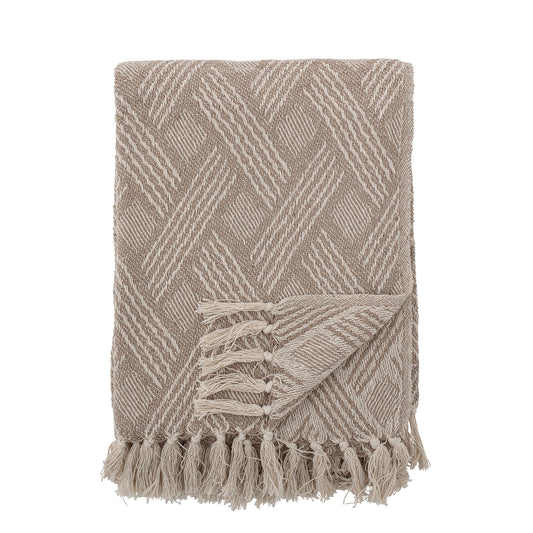 Ghina Throw, Nature, Recycled Cotton