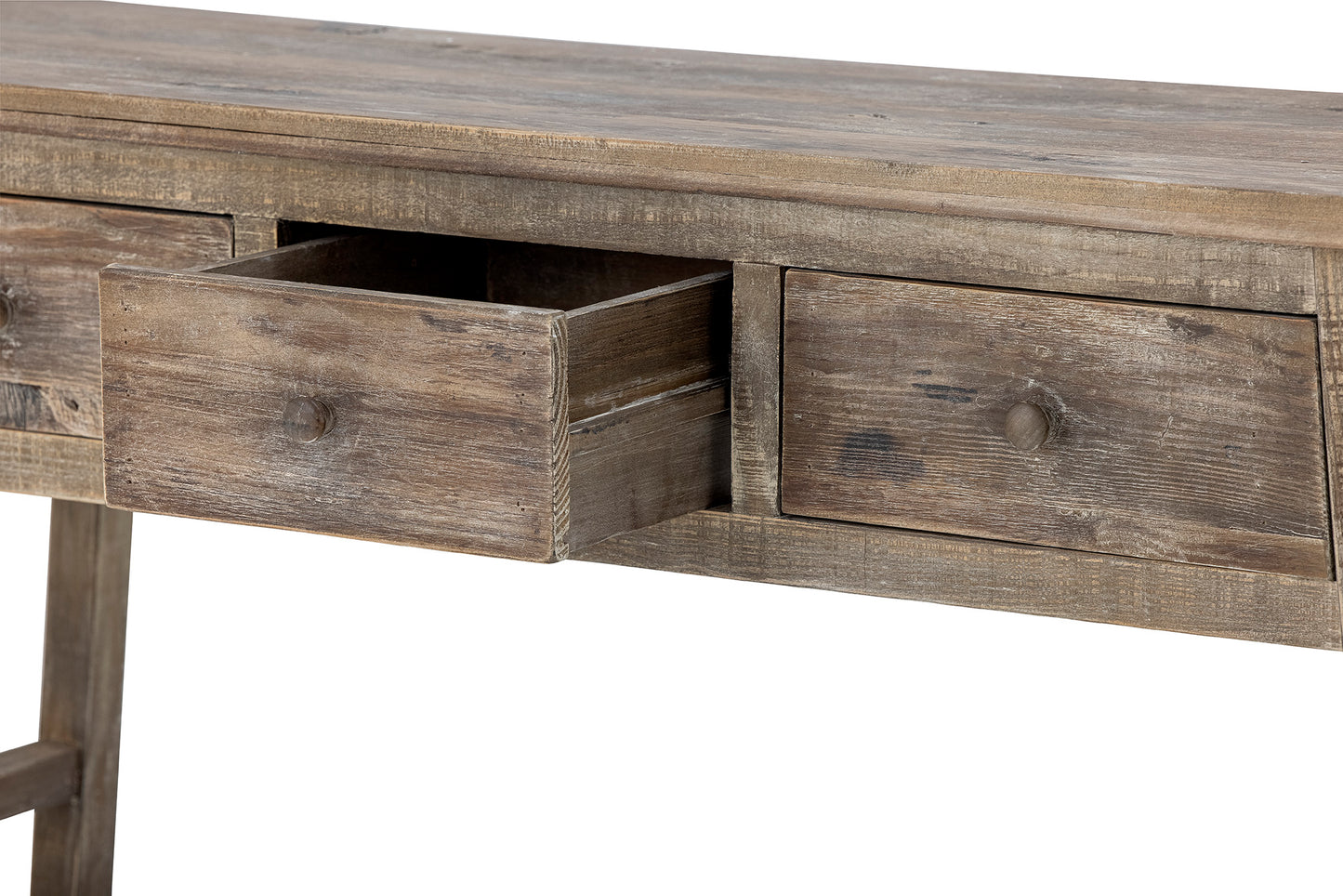 Camden Console Table, Nature, Reclaimed Pine Wood