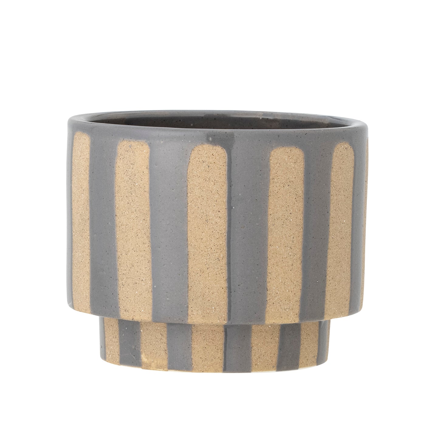 Awoh Flowerpot, Grey, Stoneware