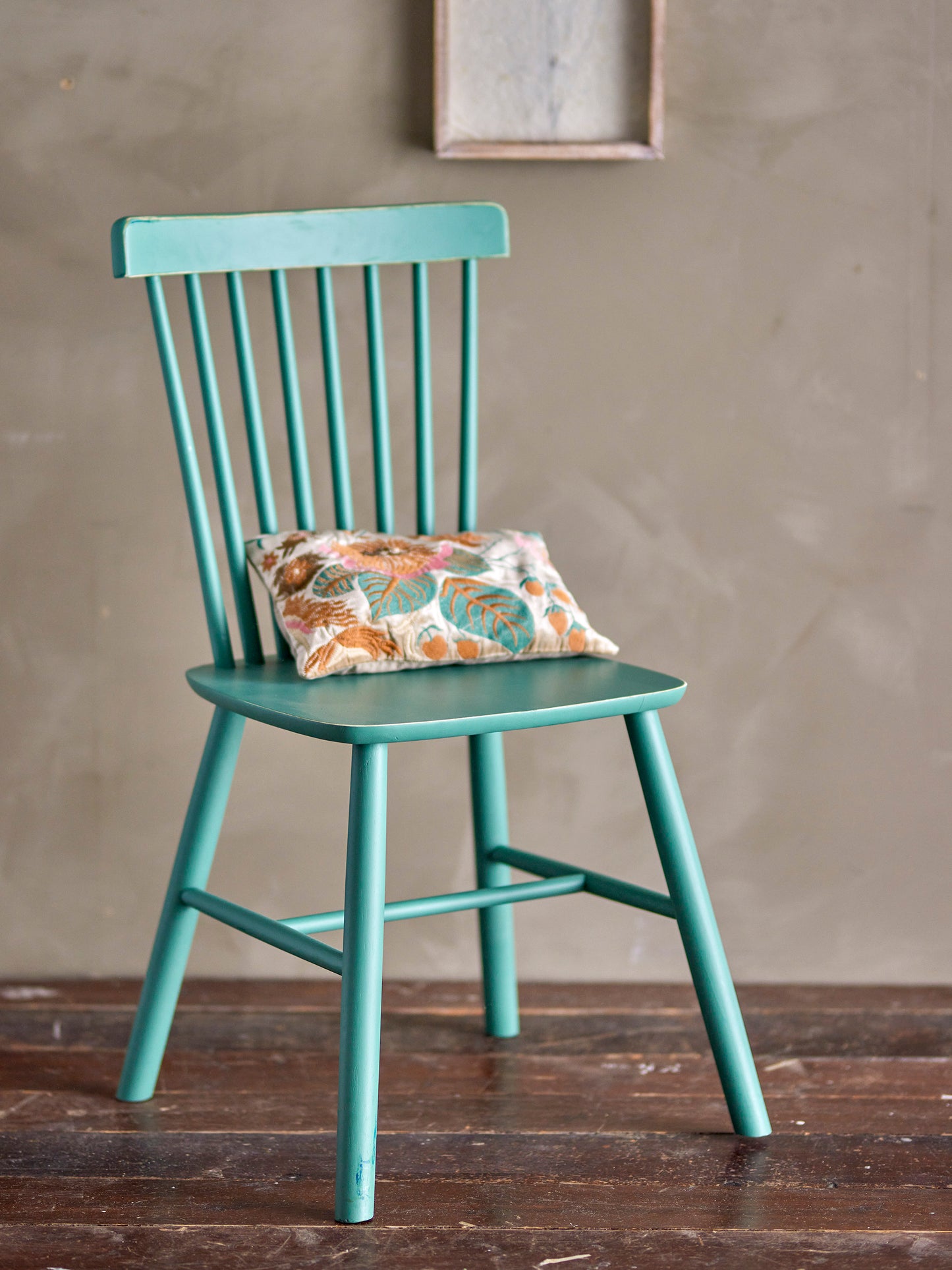 Mill Dining Chair, Green, Rubberwood