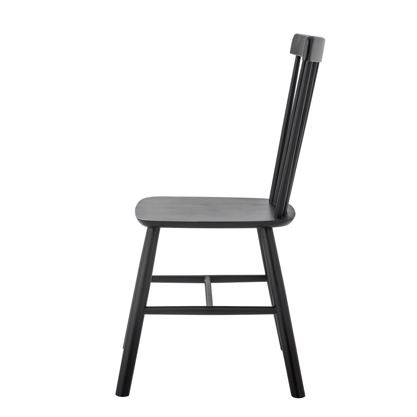 Mill Dining Chair, Black, Rubberwood