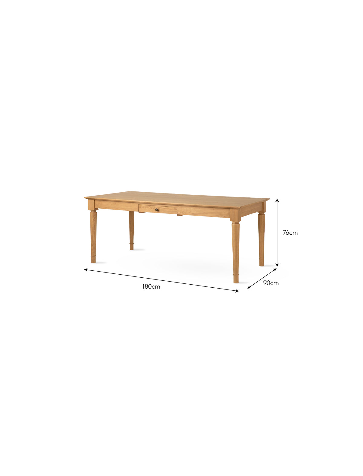 Oakwoth Dining Table - Oak Wood, Natural