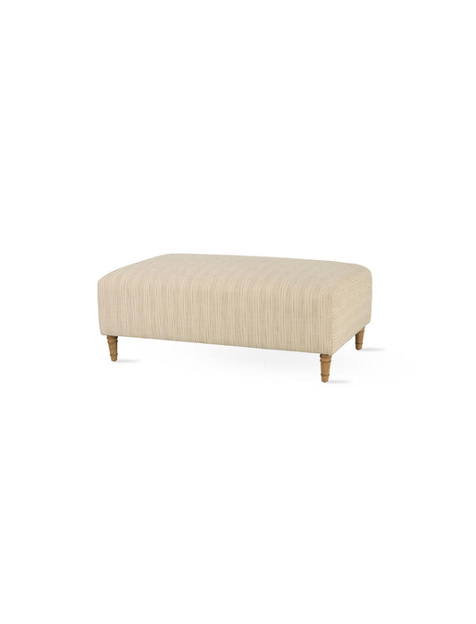 Wraysbury Ottoman - Ash Wood, Natural Stripe, Large