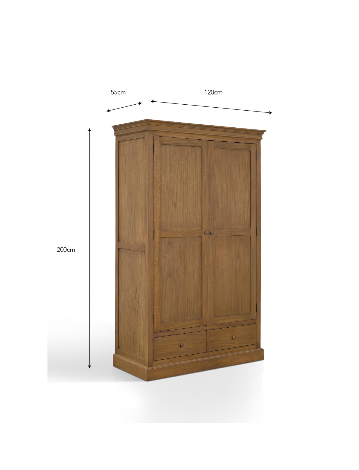 Walcote Pantry Cupboard- Bayur Wood, Natural
