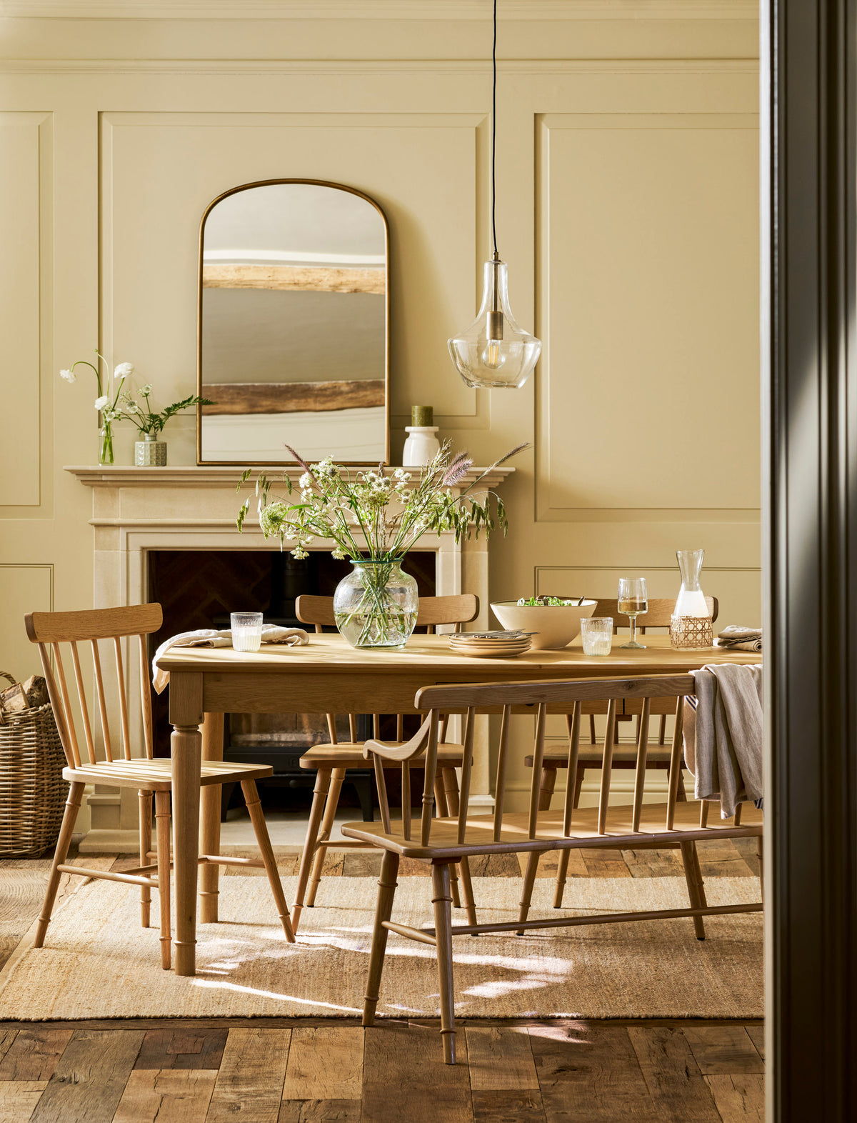 Oakwoth Dining Table - Oak Wood, Natural