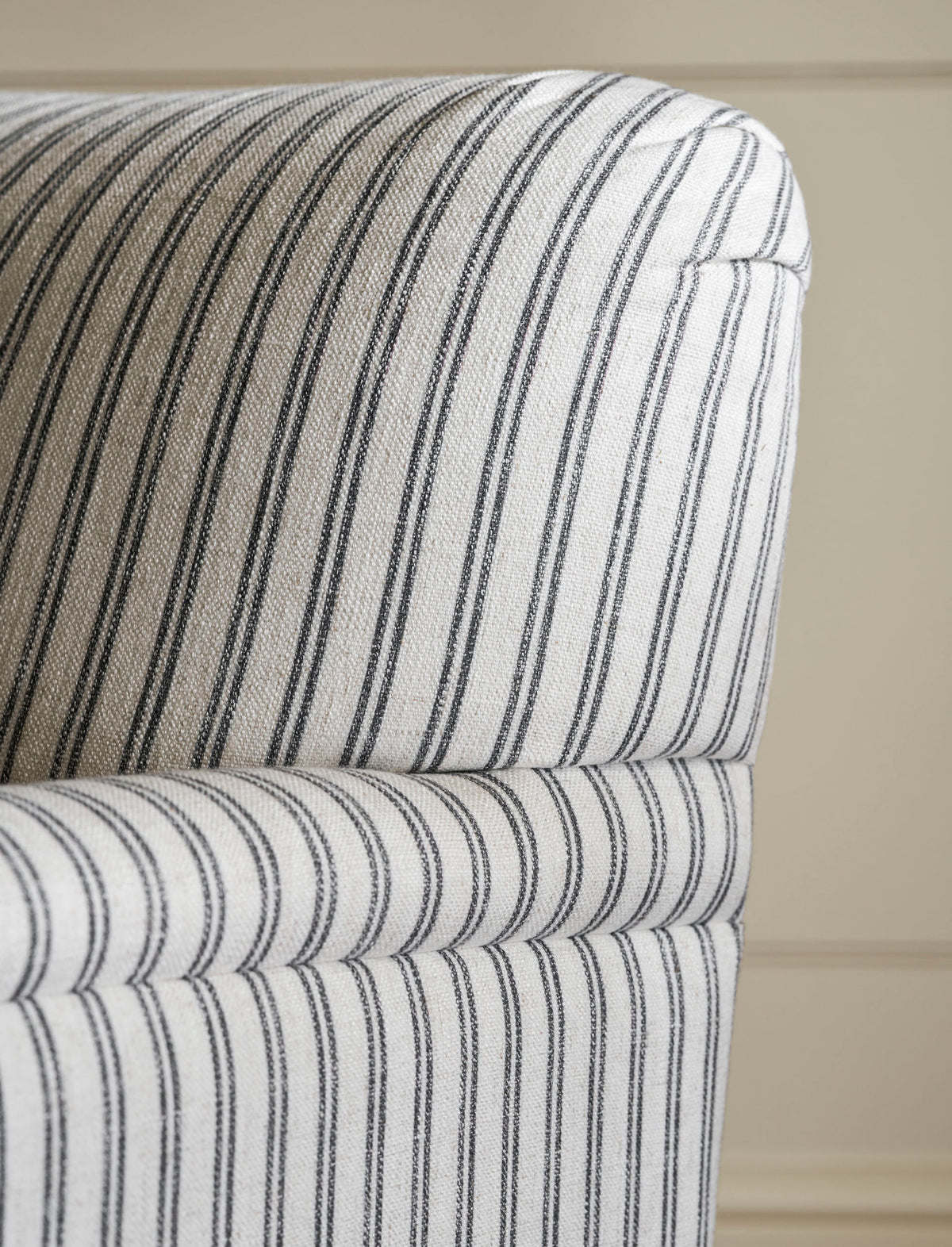 Aldwyn Armchair - Ash Wood, Carbon Stripe