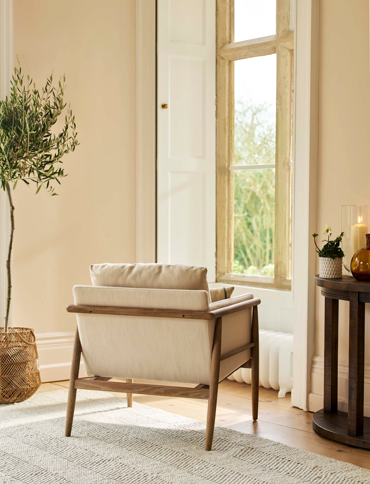 Kennington Armchair - Ash Wood, Natural
