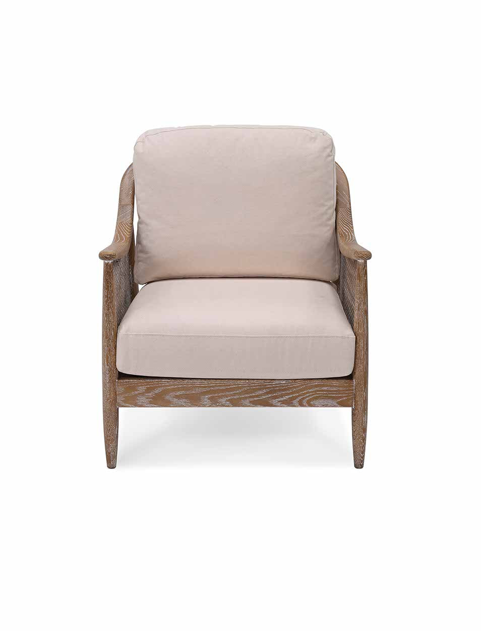 Templecombe Rattan Armchair - Ash Wood, Oatmeal