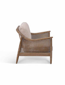 Templecombe Rattan Armchair - Ash Wood, Oatmeal