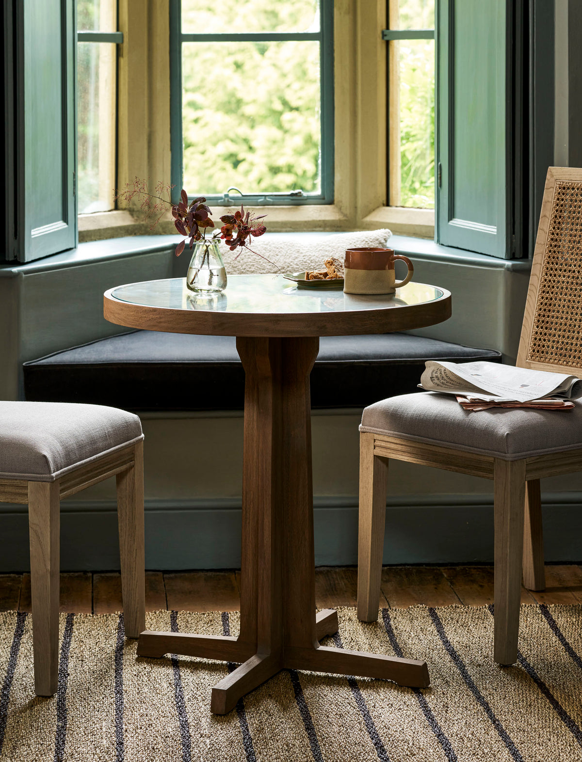Westbury Round Bistro Table - Bayur Wood, Natural